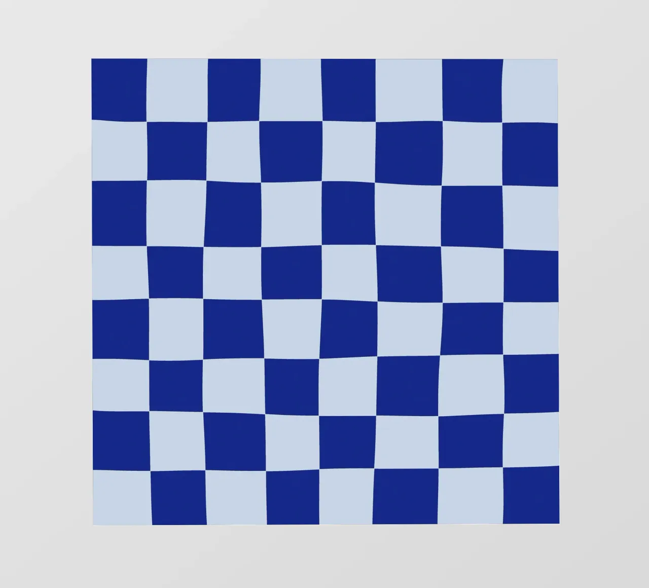 Groovy retro vibrant pattern checks- Blue telo in pvc da TijanaArtStudio88