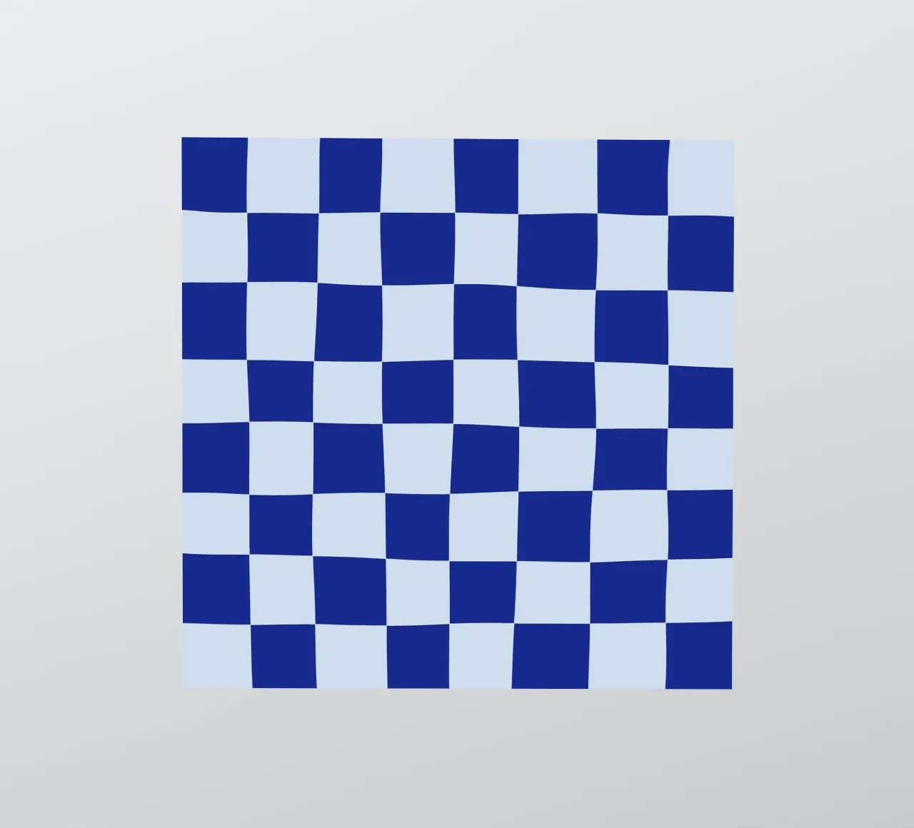 Groovy retro vibrant pattern checks- Blue adesivo da TijanaArtStudio88