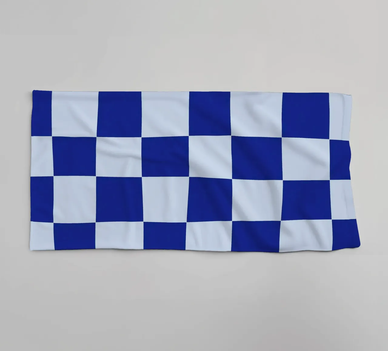 Groovy retro vibrant pattern checks- Blue asciugamano da bagno da TijanaArtStudio88