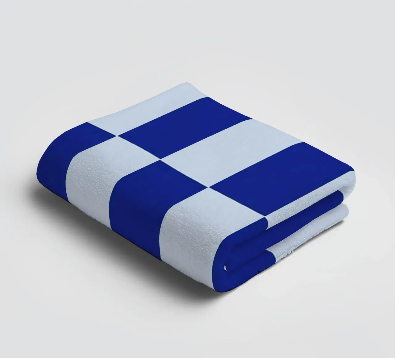 Groovy retro vibrant pattern checks- Blue asciugamano da bagno da TijanaArtStudio88