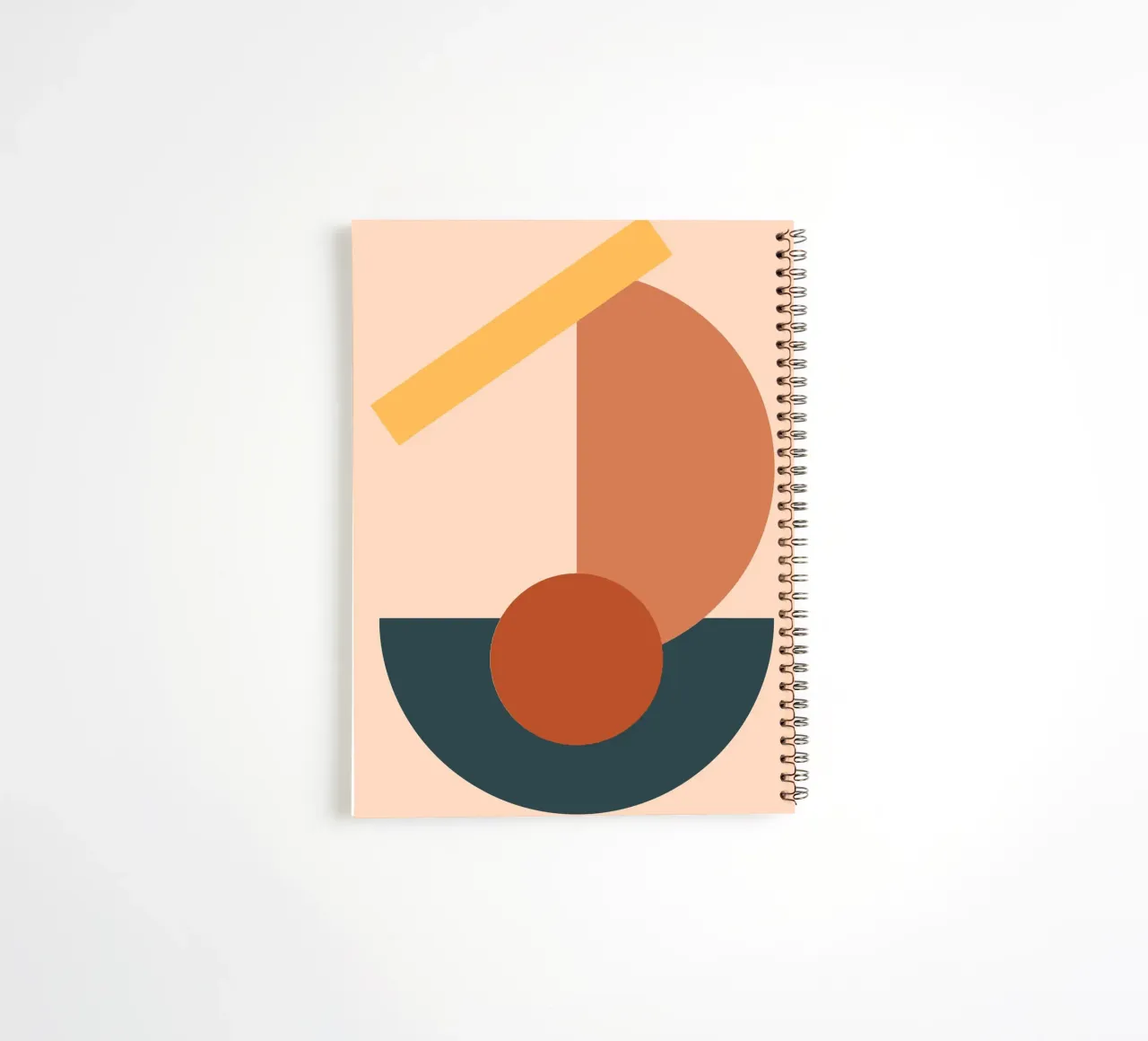 line circle minimal 02 spiral notebook by Creaton