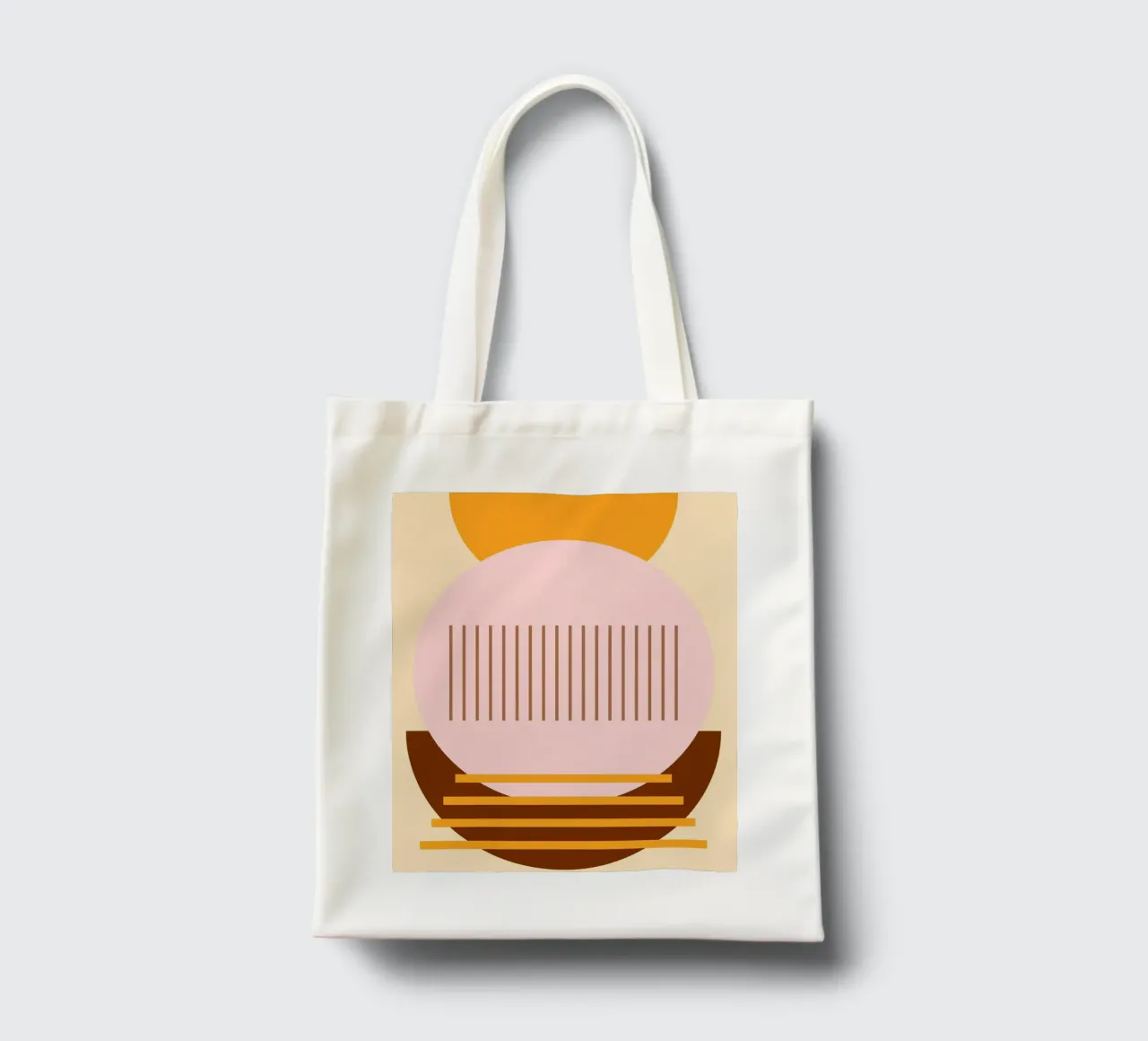 line circle minimal 03 borsa in juta da Creaton