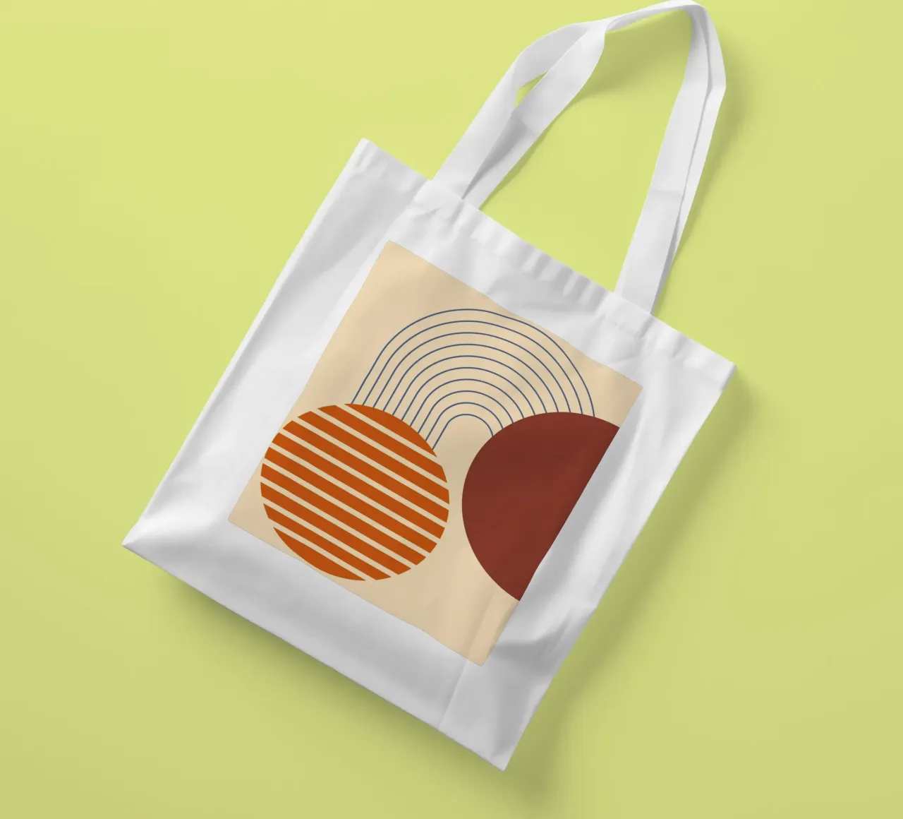 line circle minimal 04 borsa in juta da Creaton