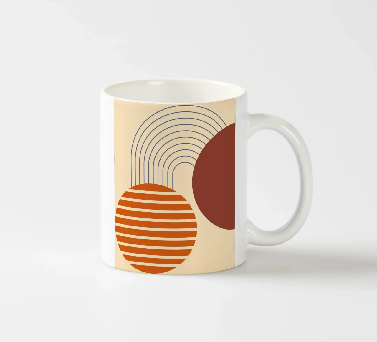 line circle minimal 04 tazza in ceramica da Creaton