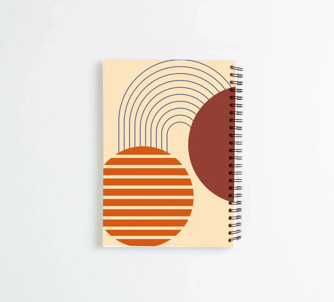line circle minimal 04 spiral notebook by Creaton