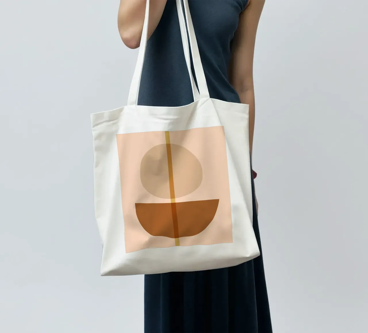 line circle minimal 05 borsa in juta da Creaton
