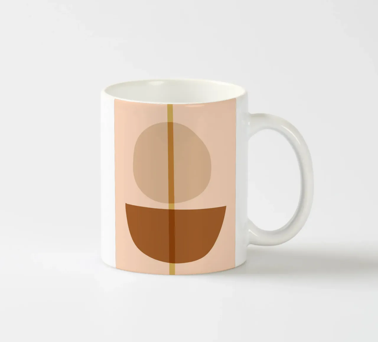line circle minimal 05 tazza in ceramica da Creaton