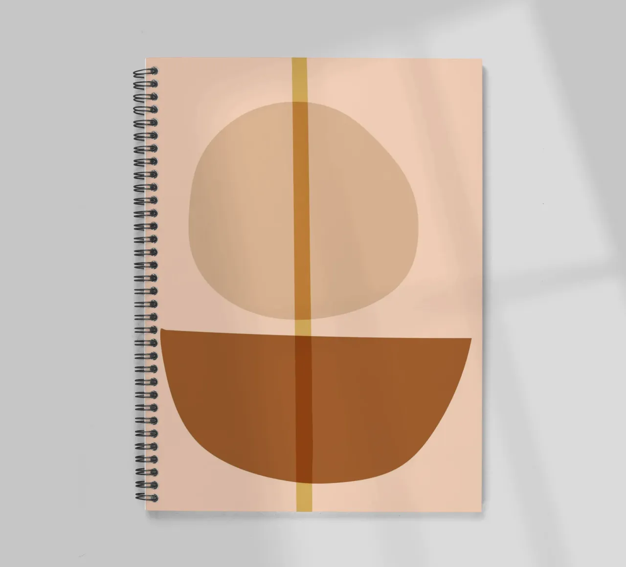 line circle minimal 05 spiral notebook by Creaton
