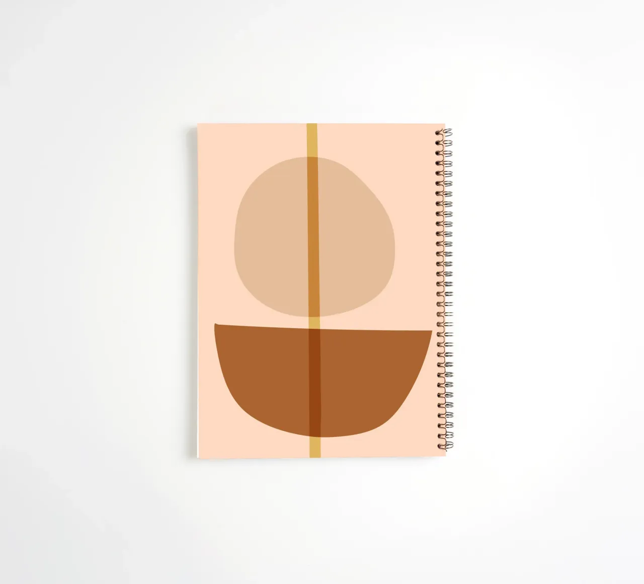 line circle minimal 05 spiral notebook by Creaton