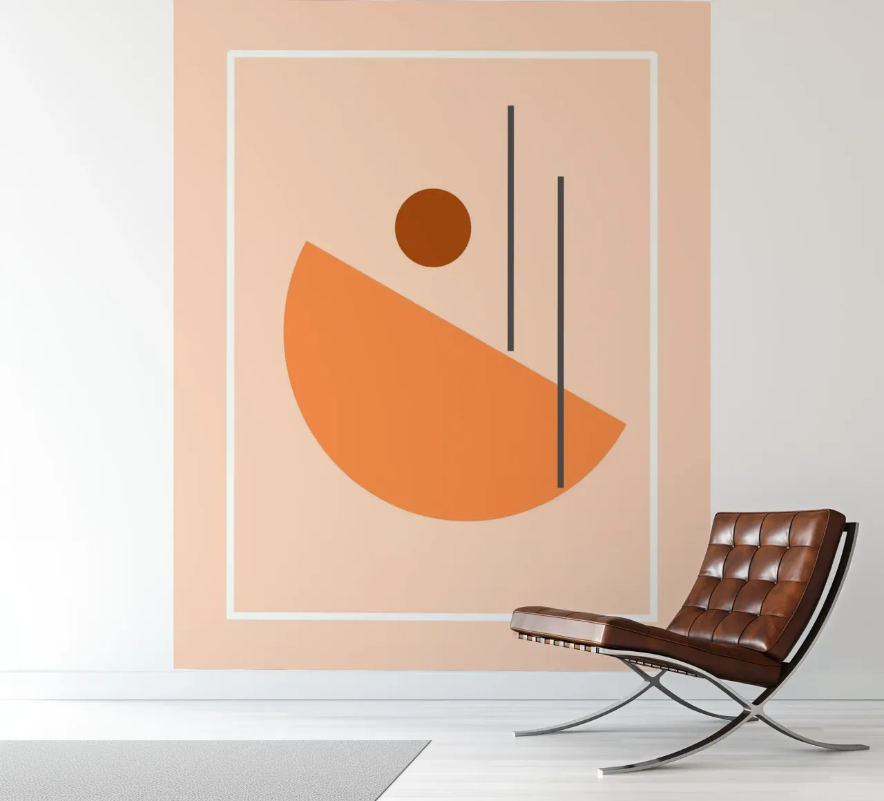 inbalance curve shape 02 papel para pared de Creaton