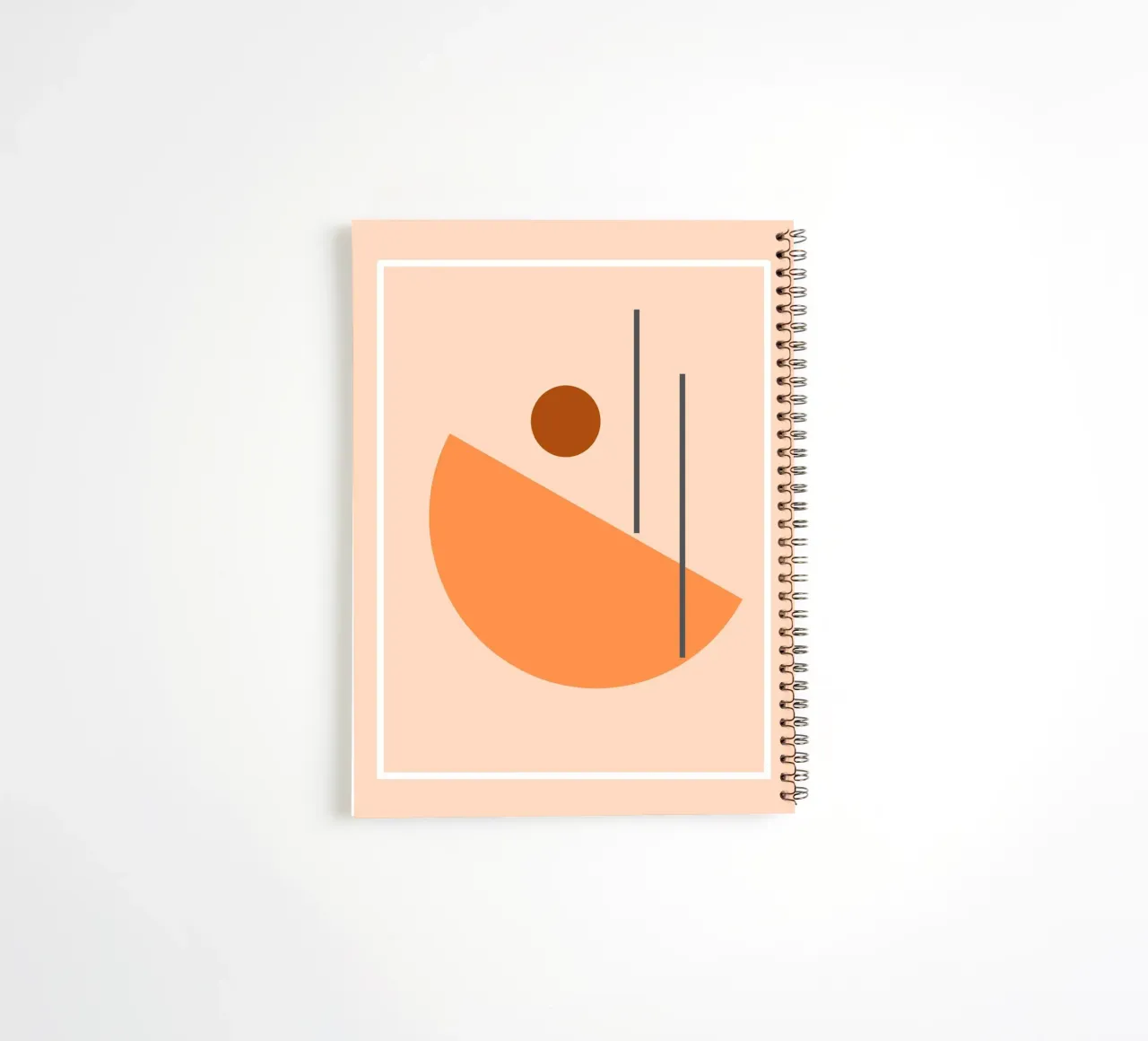 inbalance curve shape 02 spiral notebook by Creaton