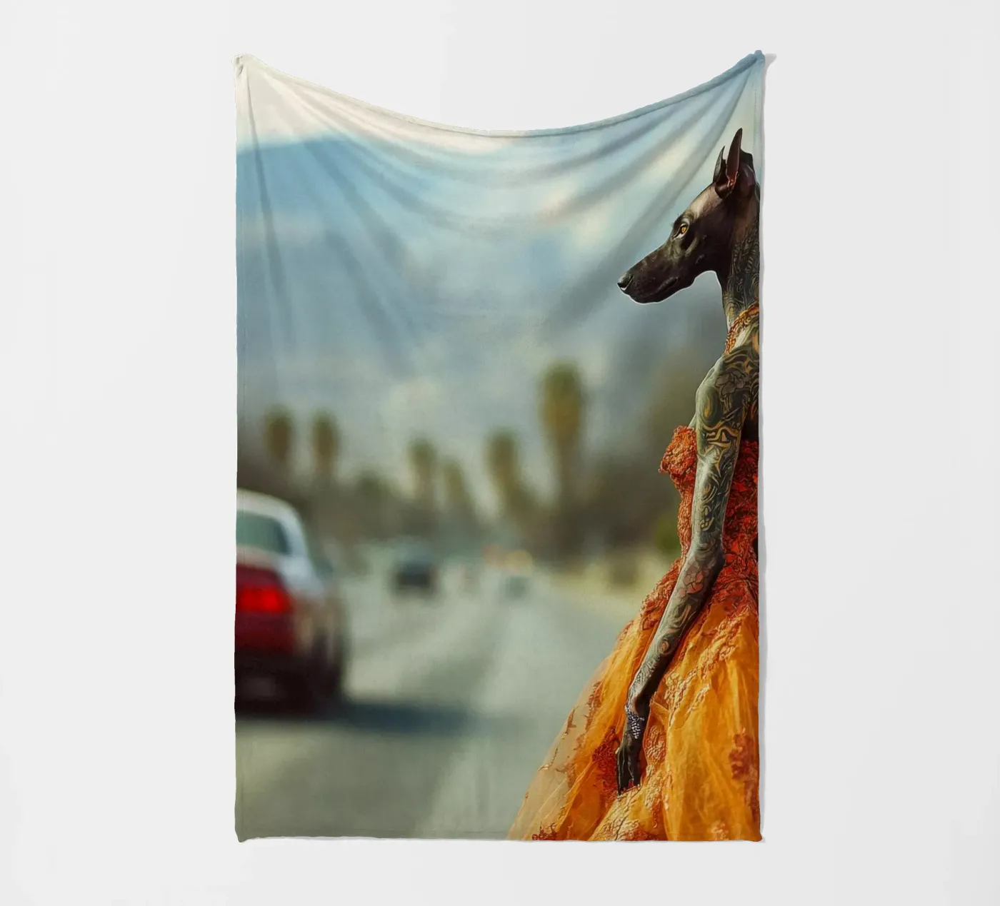 Solène fleecedeken van Affiches Chien Originales – Dogland