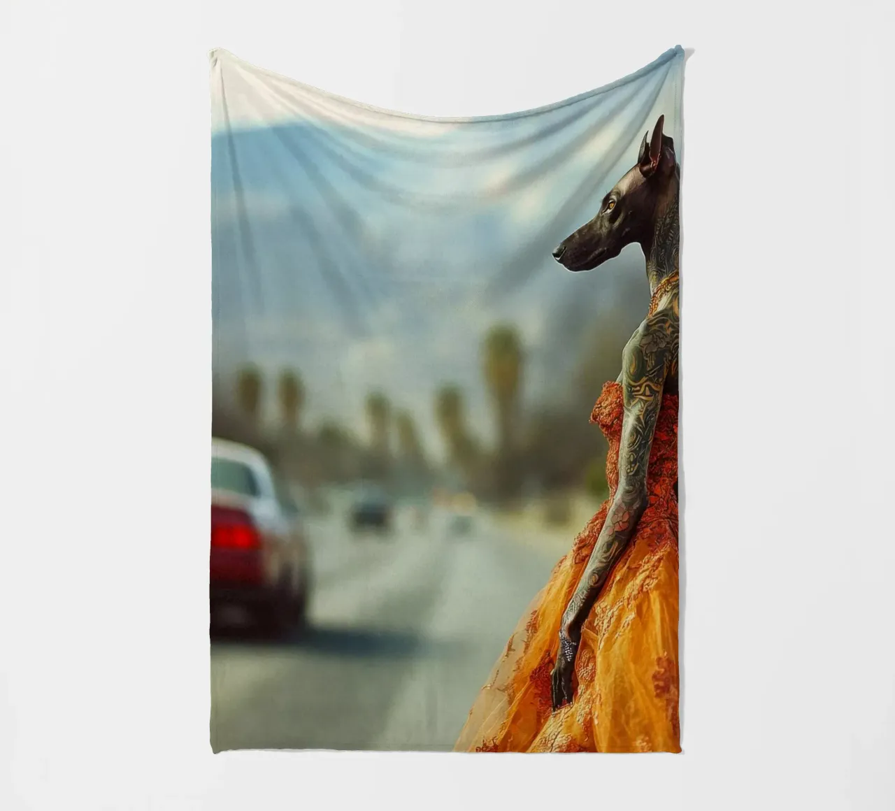 Solène Fleecedecke von Affiches Chien Originales – Dogland