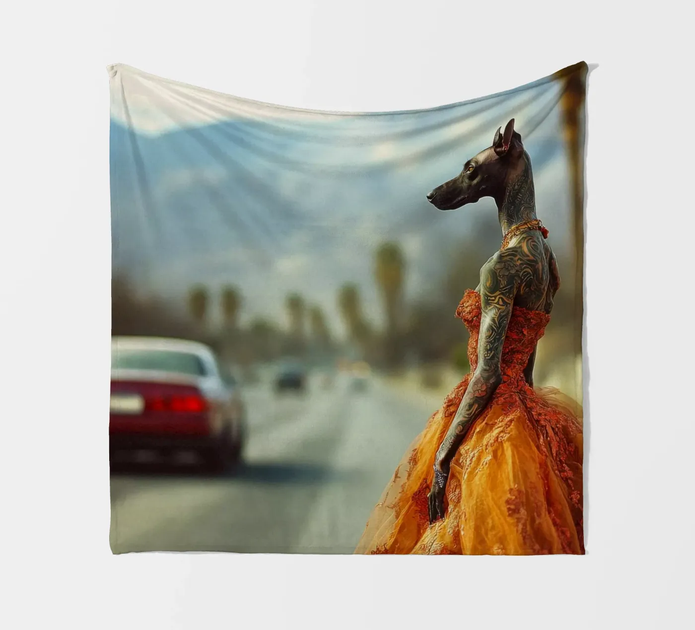 Solène fleecedeken van Affiches Chien Originales – Dogland