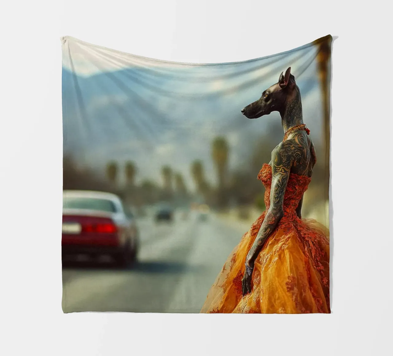 Solène Fleecedecke von Affiches Chien Originales – Dogland