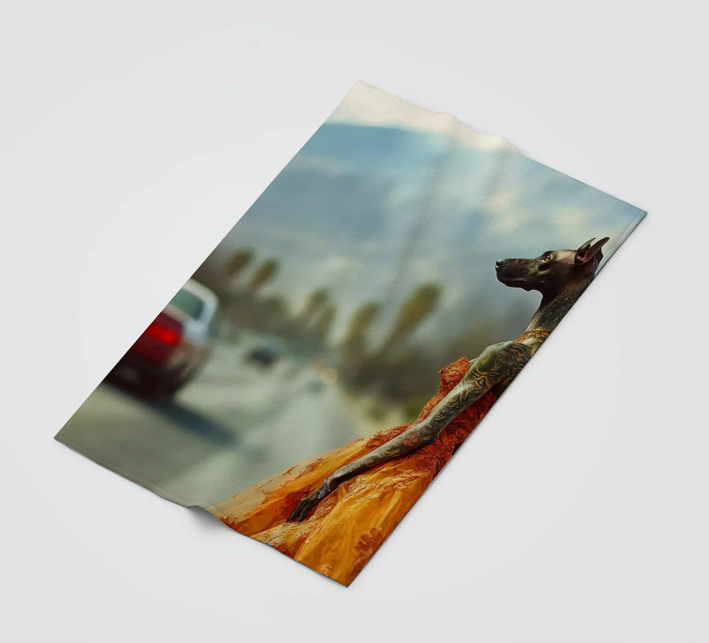 Solène fleecedeken van Affiches Chien Originales – Dogland