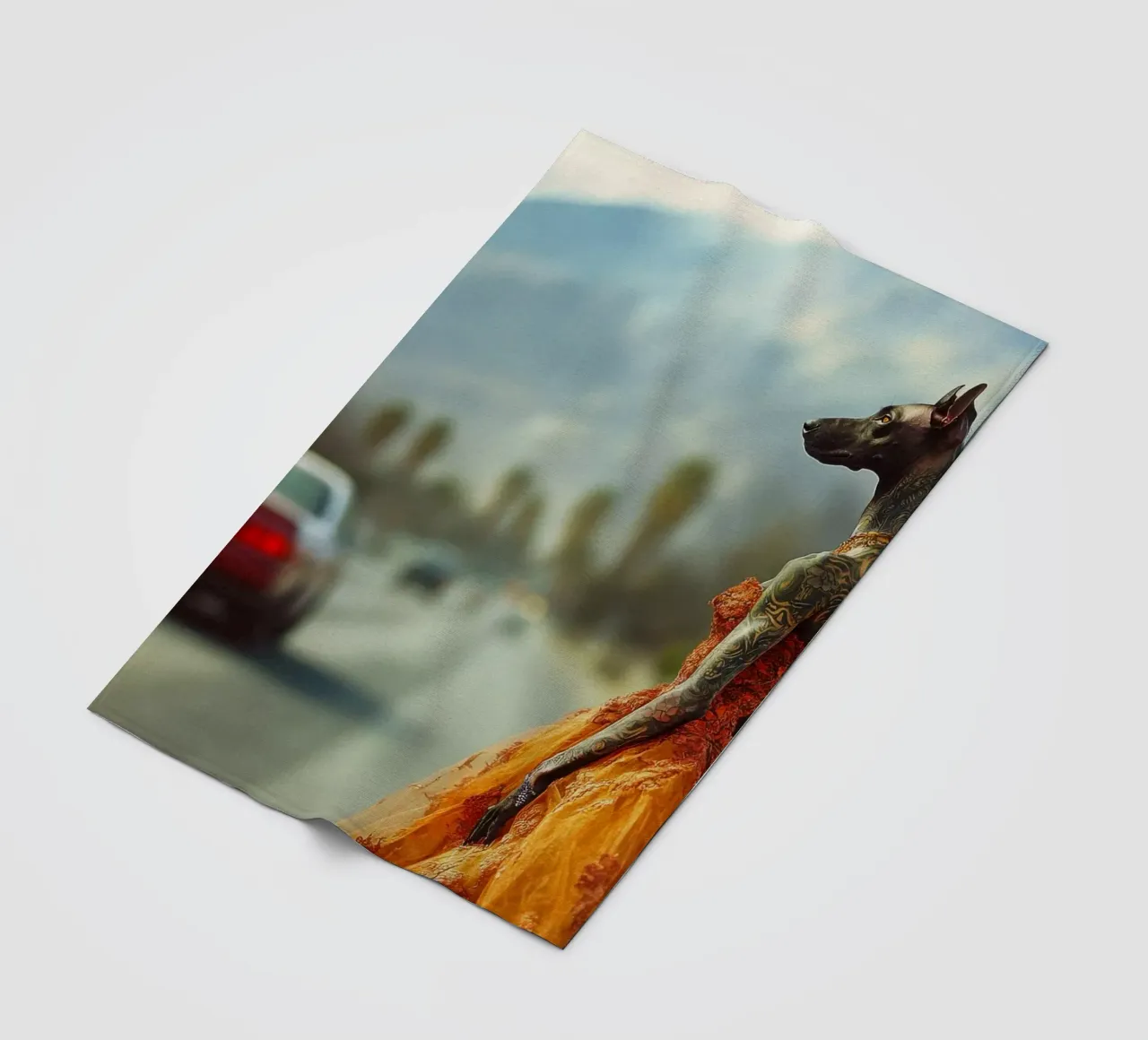 Solène Fleecedecke von Affiches Chien Originales – Dogland