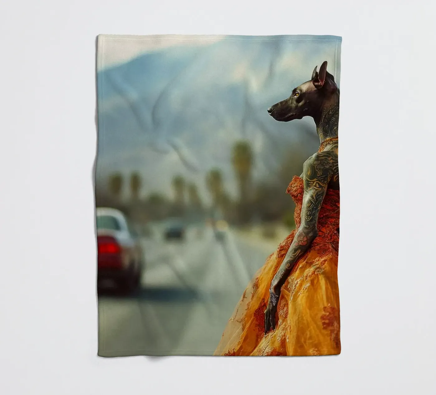 Solène fleecedeken van Affiches Chien Originales – Dogland