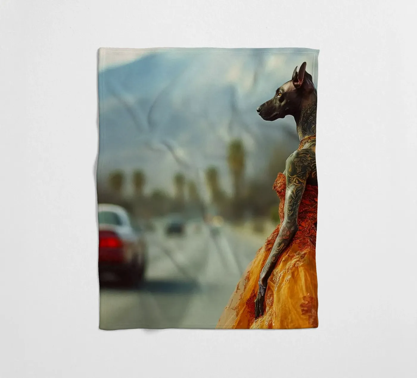 Solène fleecedeken van Affiches Chien Originales – Dogland