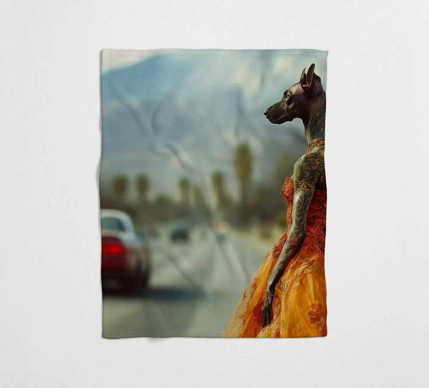 Solène fleecedeken van Affiches Chien Originales – Dogland