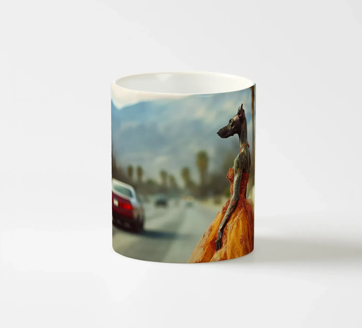 Solène ceramic mug by Affiches Chien Originales – Dogland