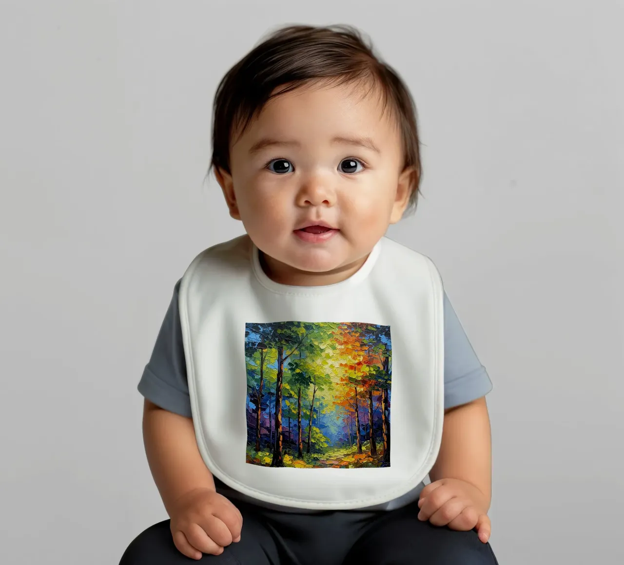 Pfad durch den Wald Babylätzchen von Artistic-shop