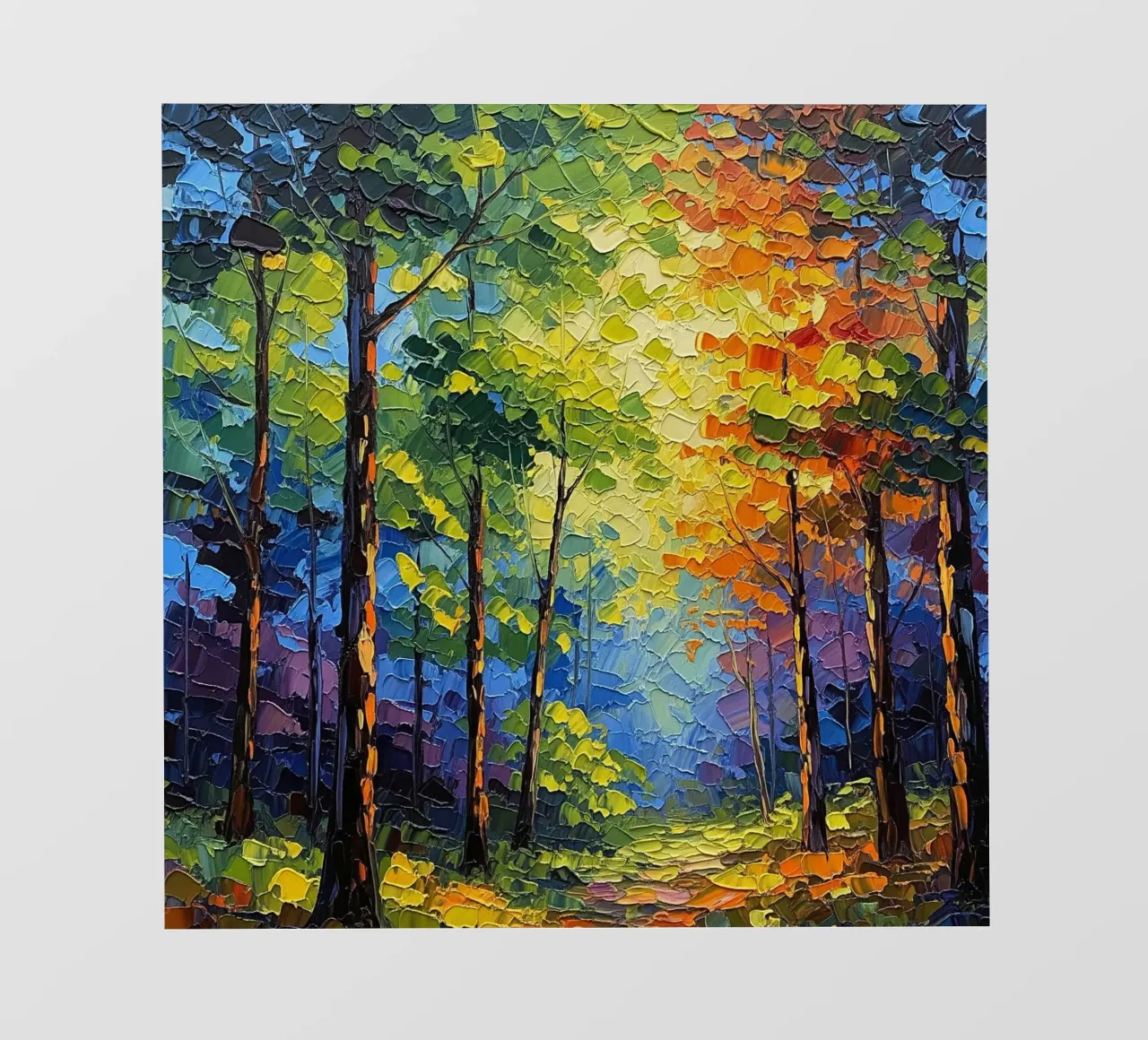 Sentiero attraverso la foresta telo in pvc da Artistic-shop