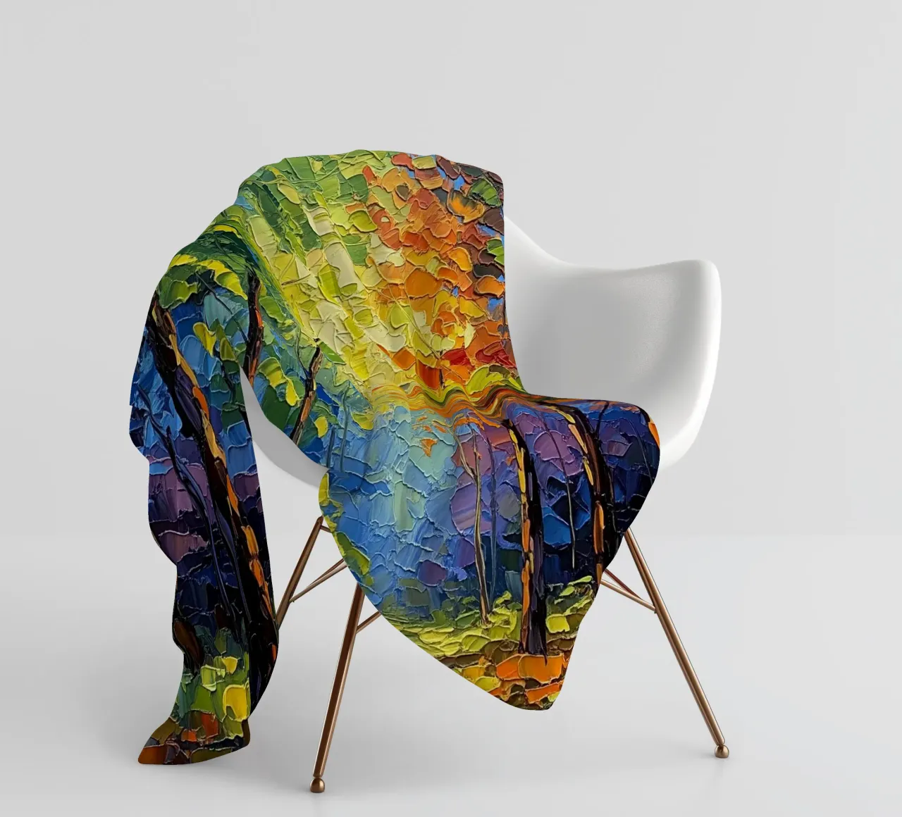 Pfad durch den Wald Fleecedecke von Artistic-shop