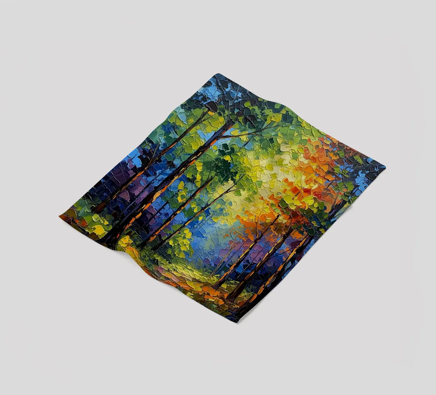 Path Through the Forest fleecedeken van Artistic-shop