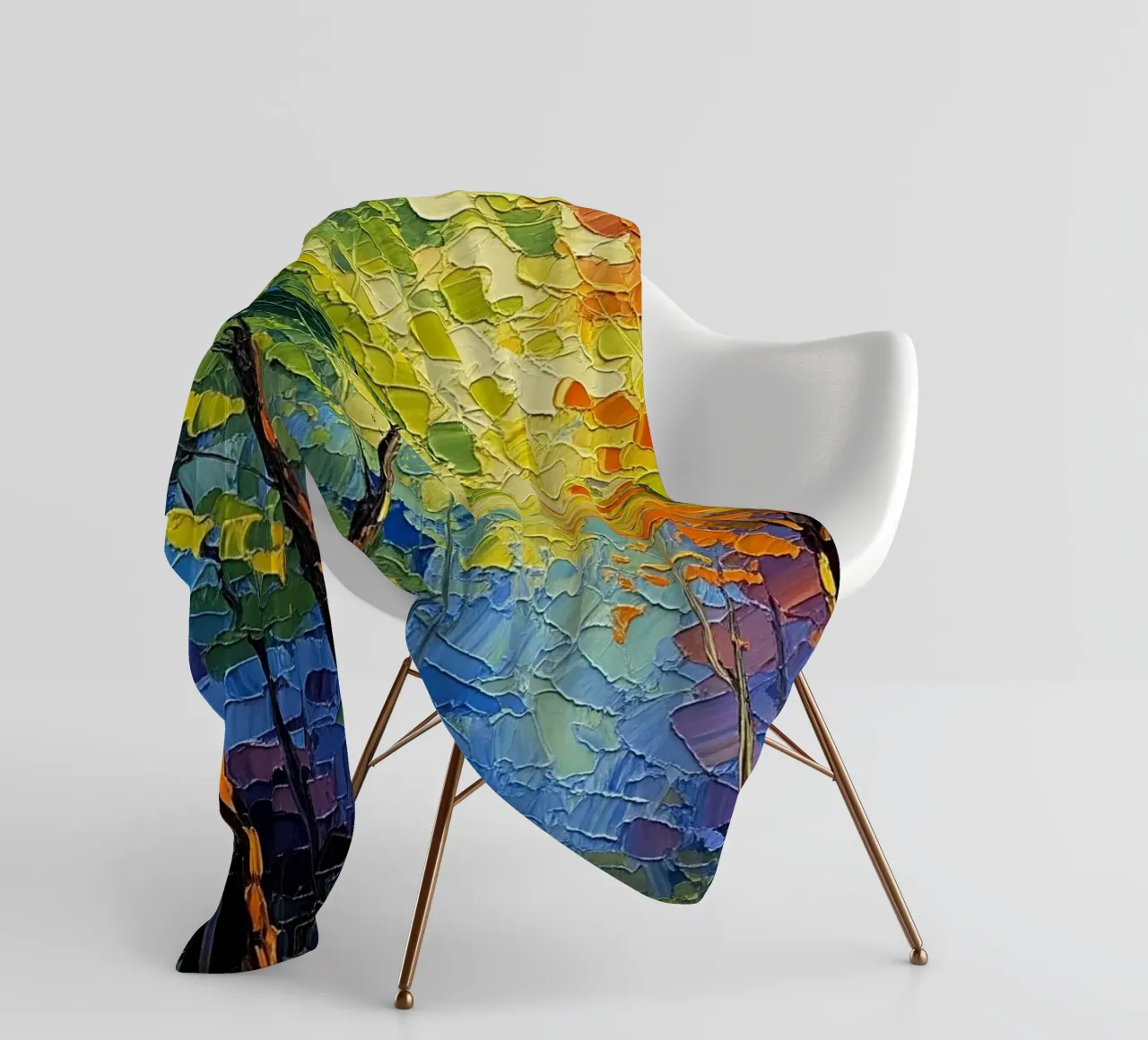 Pfad durch den Wald Fleecedecke von Artistic-shop