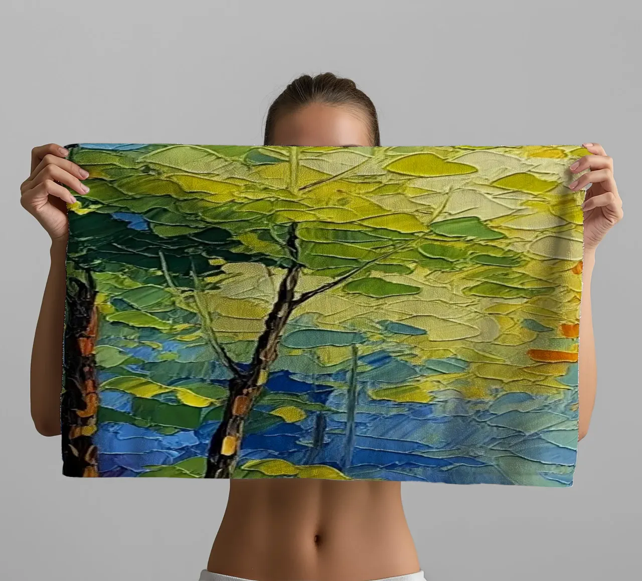 Chemin à travers la forêt serviette de bain de Artistic-shop