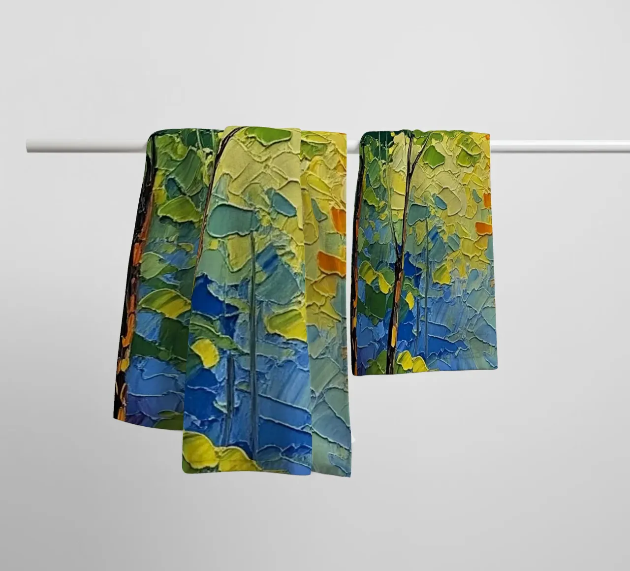 Chemin à travers la forêt serviette de bain de Artistic-shop