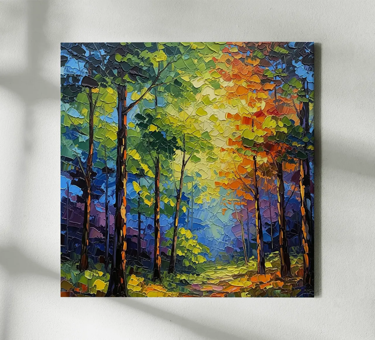 Path Through the Forest canvas with Floater frame by Artistic-shop
