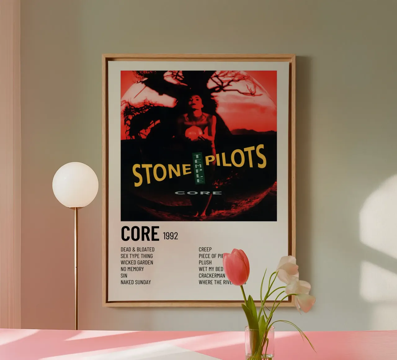 Stone Temple Pilots Core lienzo con Marco flotante de Roronoa7