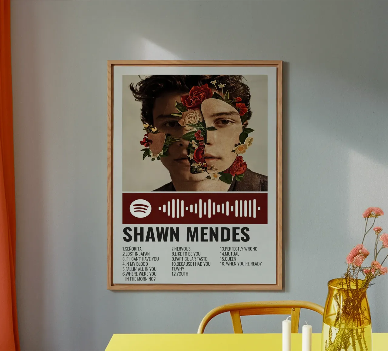 Shawn Mendes alluminio dibond da Roronoa7