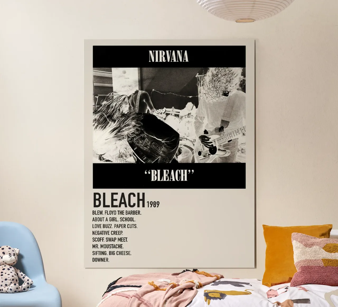 Nirvana Bleach poster con telaio in plastica da Roronoa7