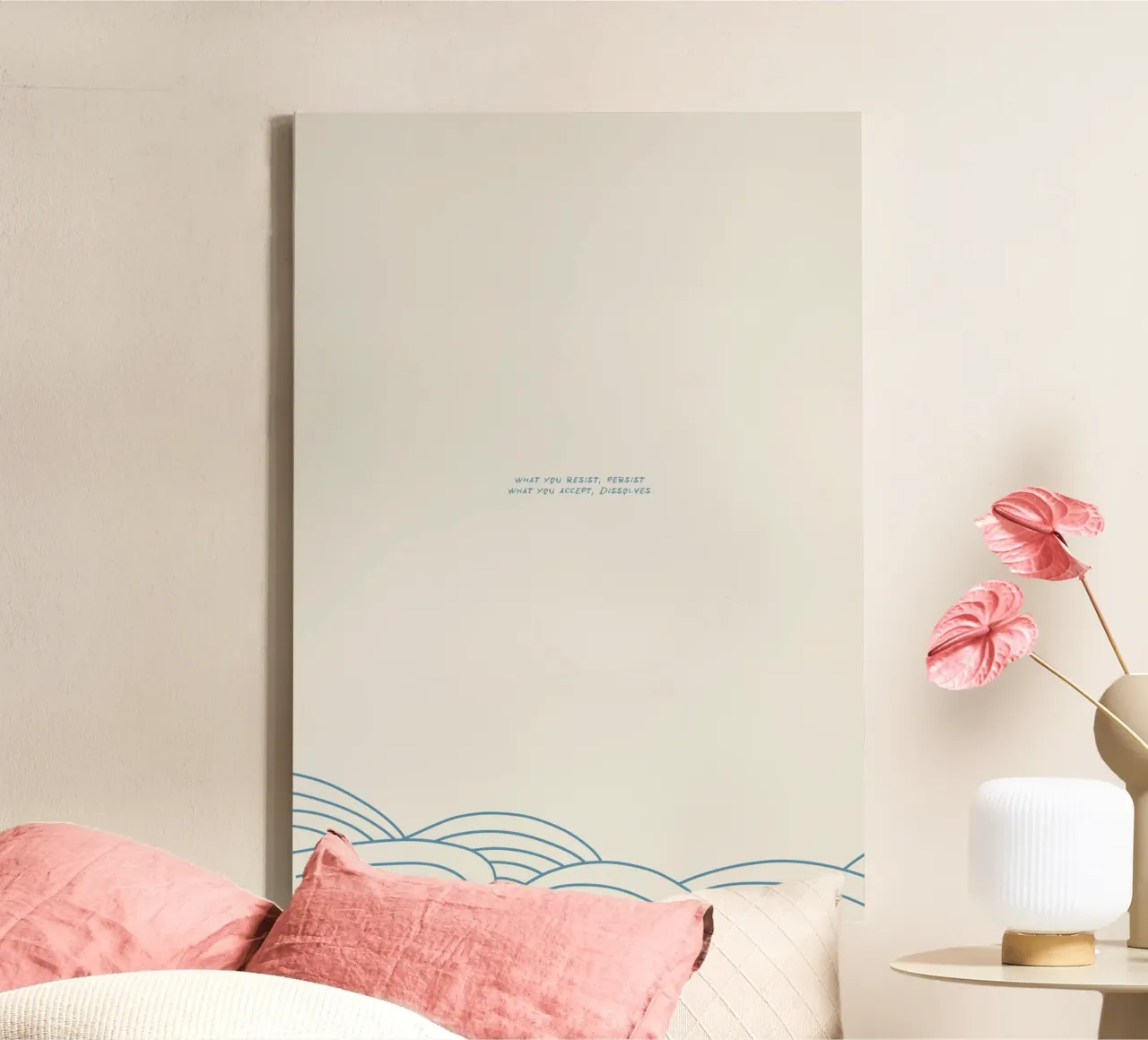 Resist Accept canvas with Floater frame by PurePeachStudio