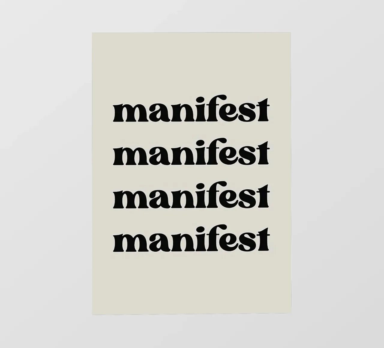 Manifest telo in pvc da Eva Rogers