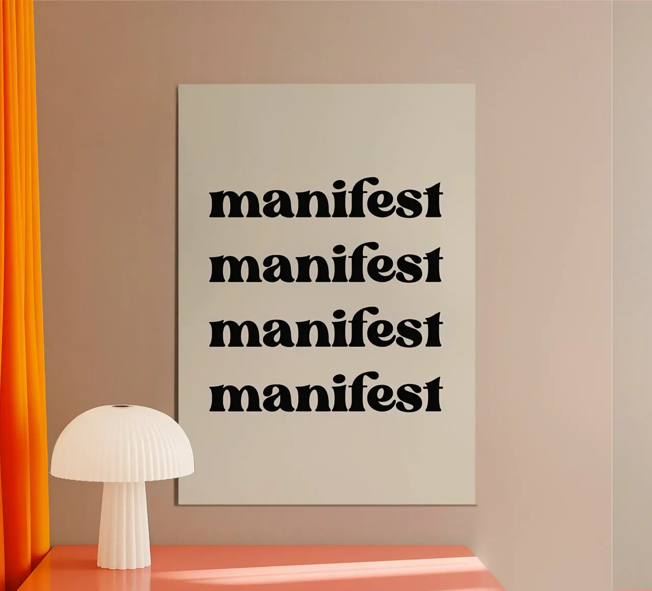 Manifest poster con telaio in plastica da Eva Rogers