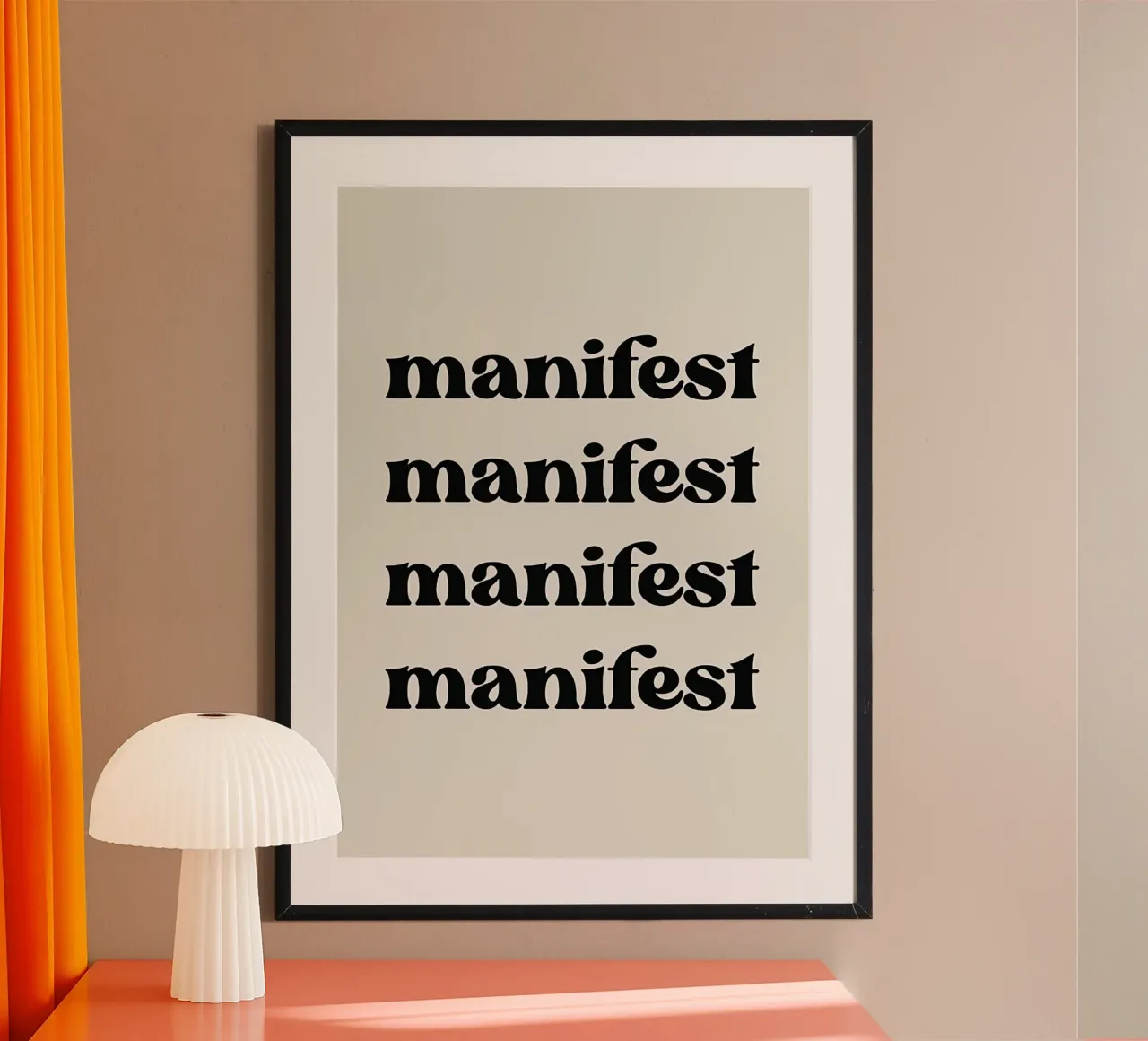 Manifest poster con telaio in plastica da Eva Rogers