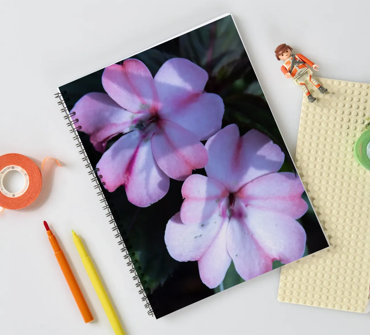 Flora 3 spiral notebook by rafael campezato