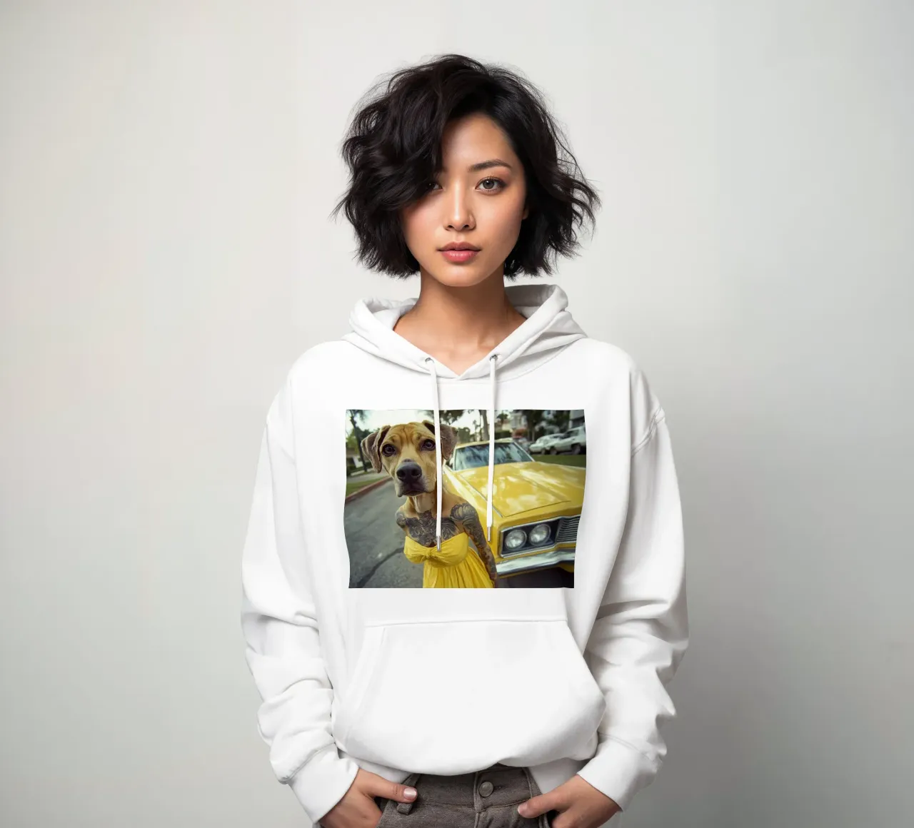 Léa felpa con cappuccio da Affiches Chien Originales – Dogland