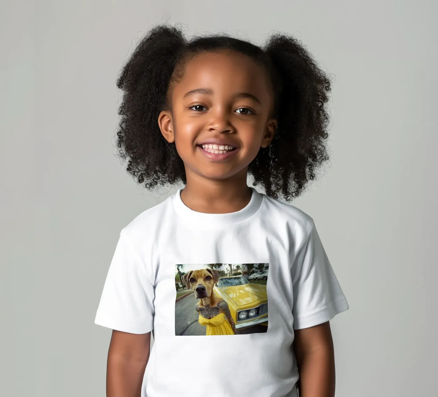 Léa kinder t-shirt van Affiches Chien Originales – Dogland