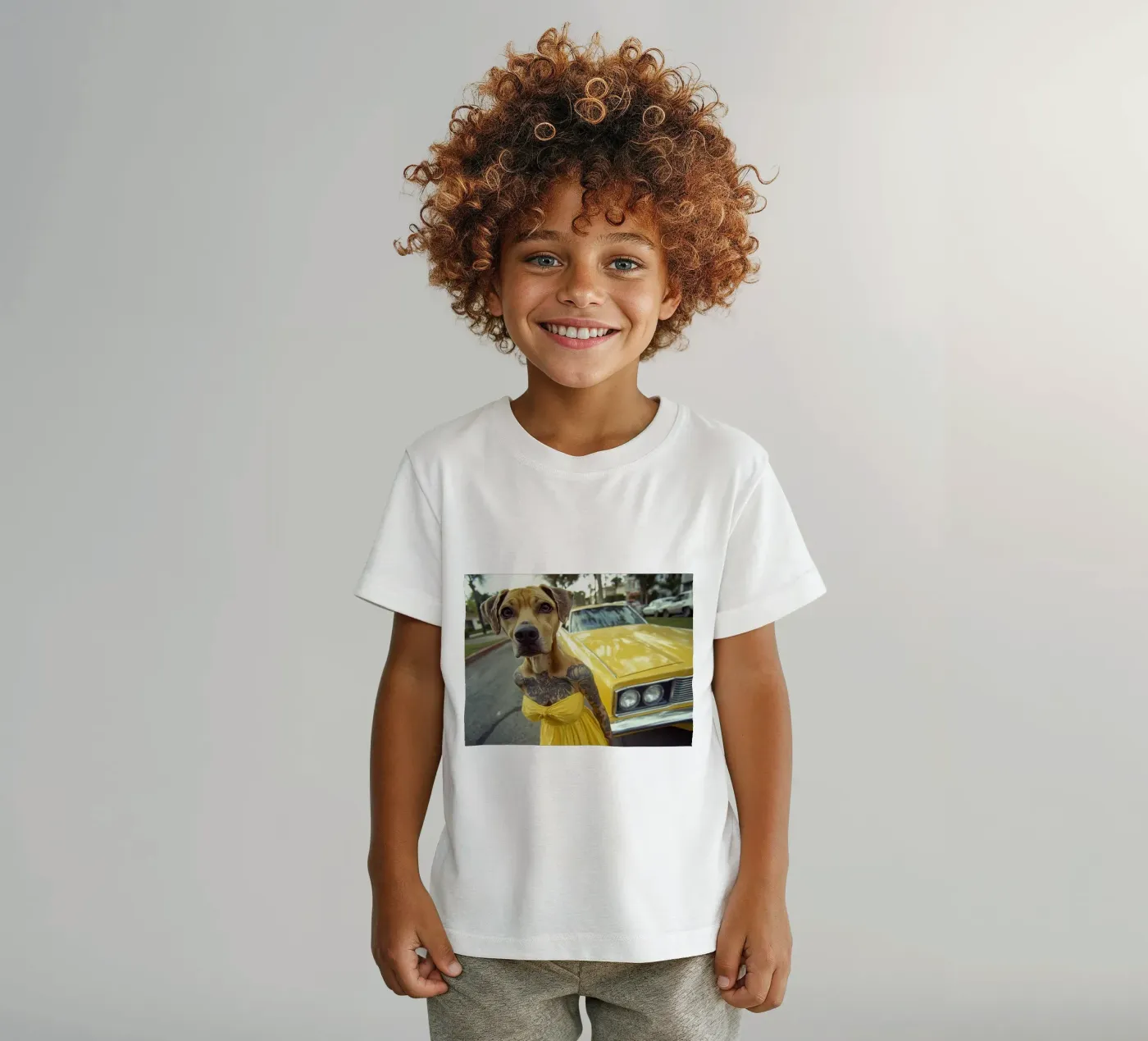 Léa t-shirt bambini da Affiches Chien Originales – Dogland