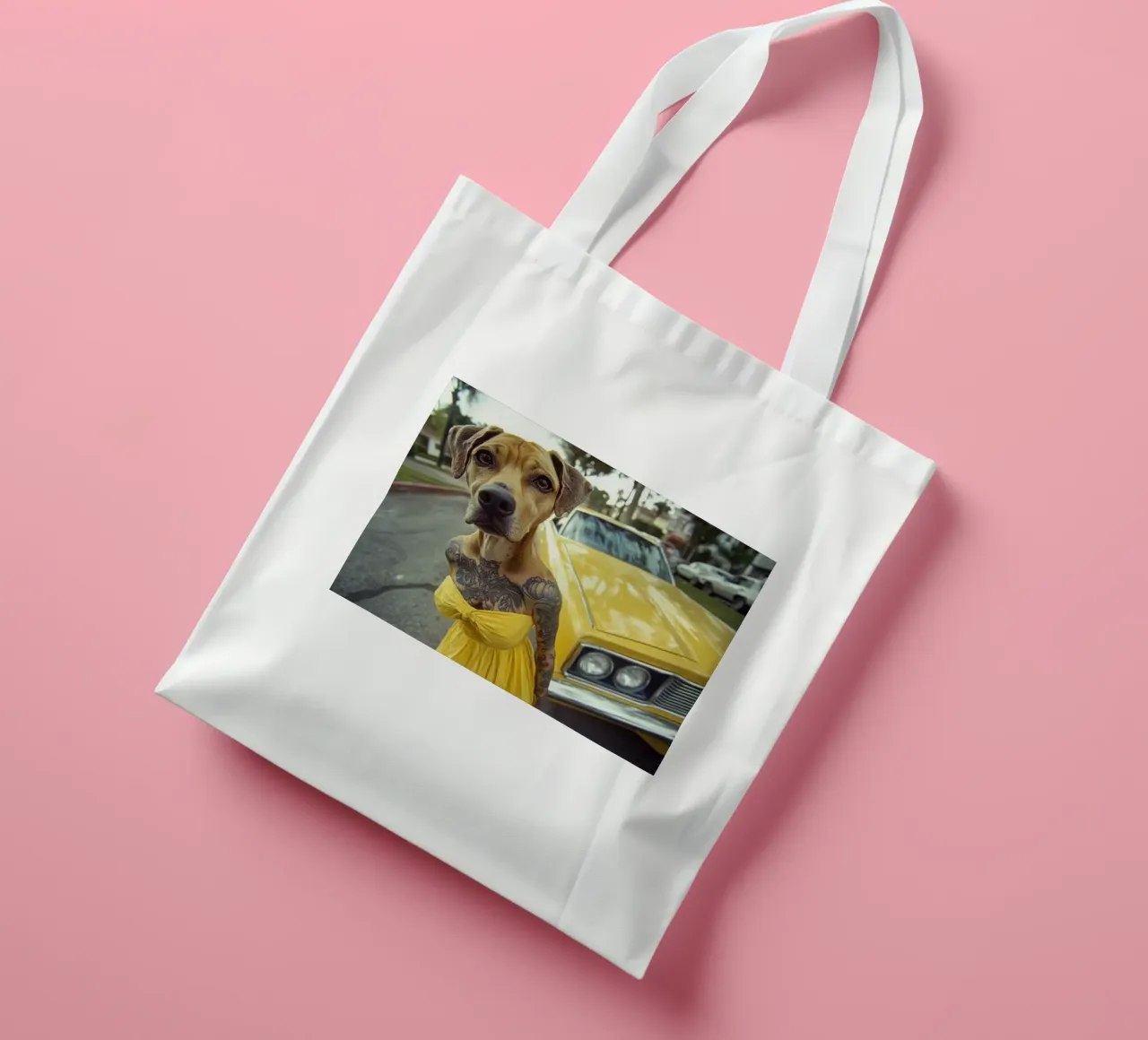 Léa jute draagtas van Affiches Chien Originales – Dogland