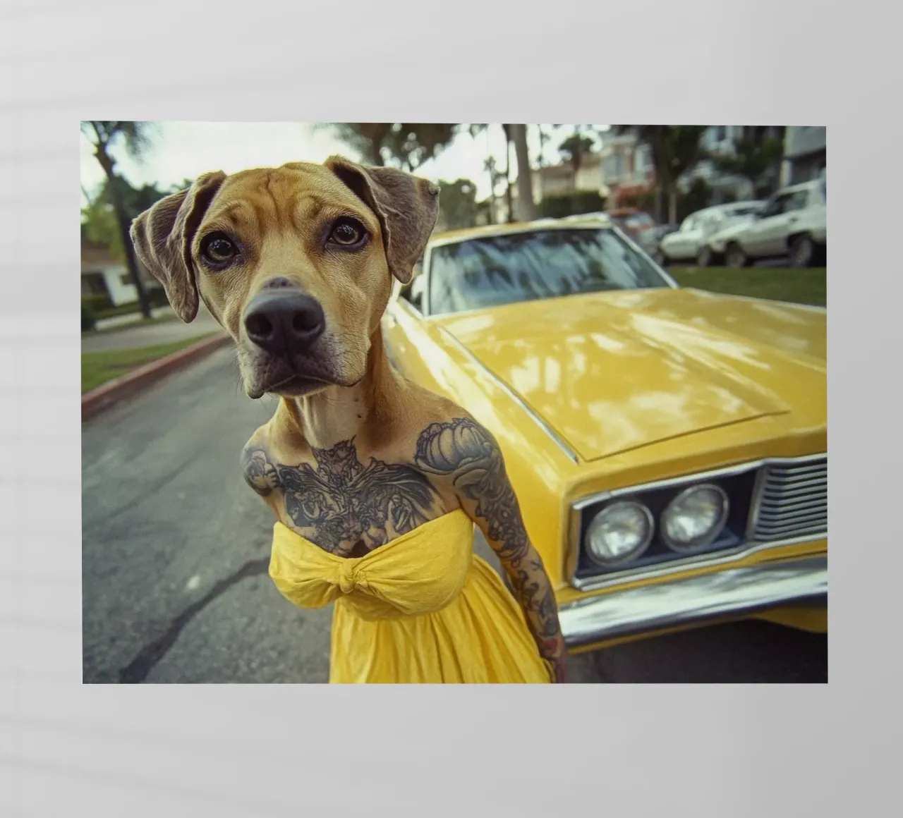 Léa pellicola backlit da Affiches Chien Originales – Dogland