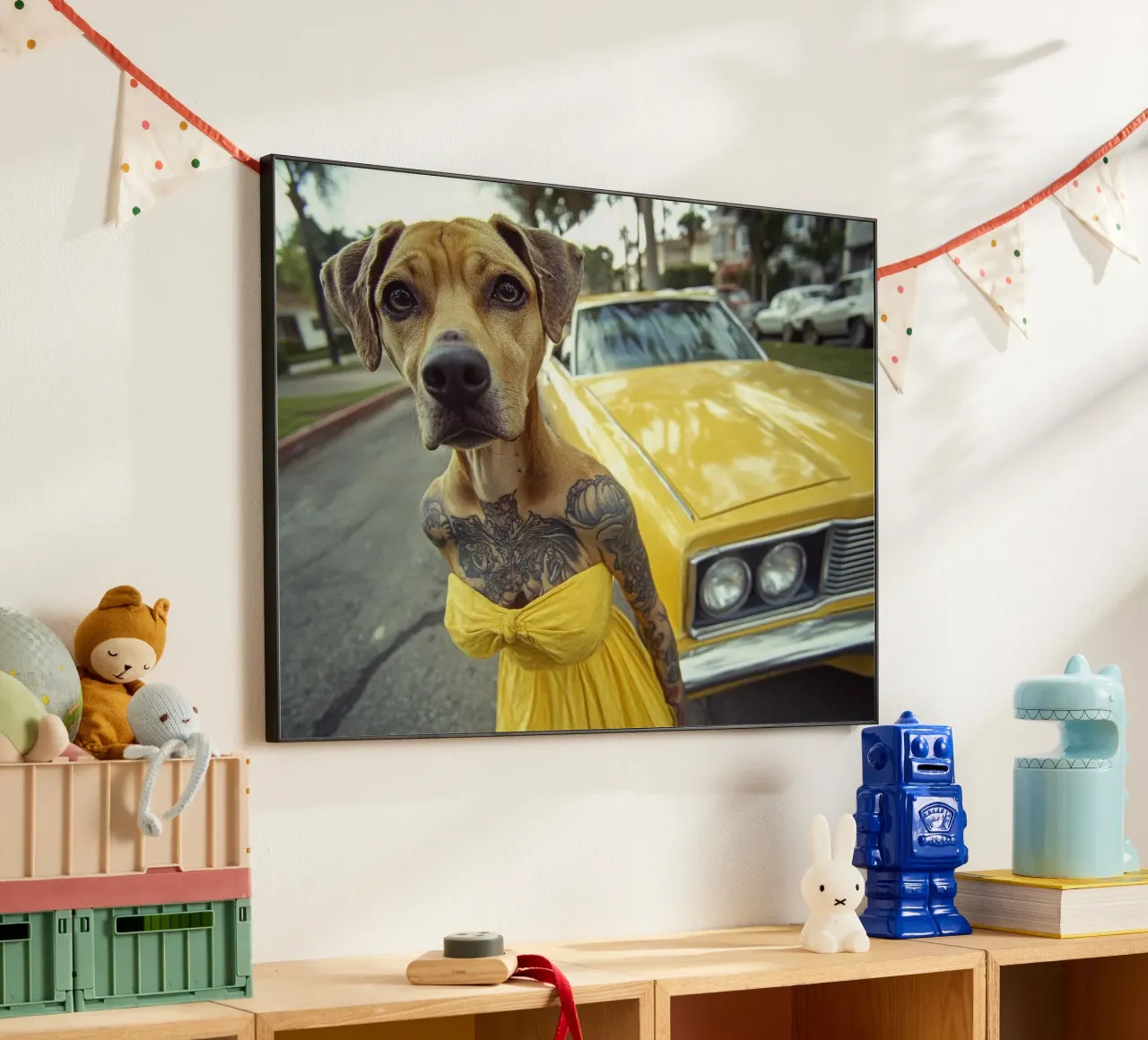 Léa forex plate by Affiches Chien Originales – Dogland