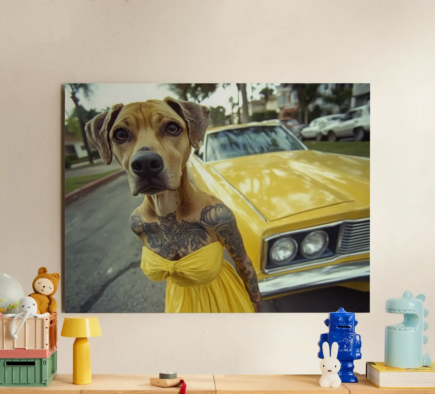 Léa forex plate by Affiches Chien Originales – Dogland