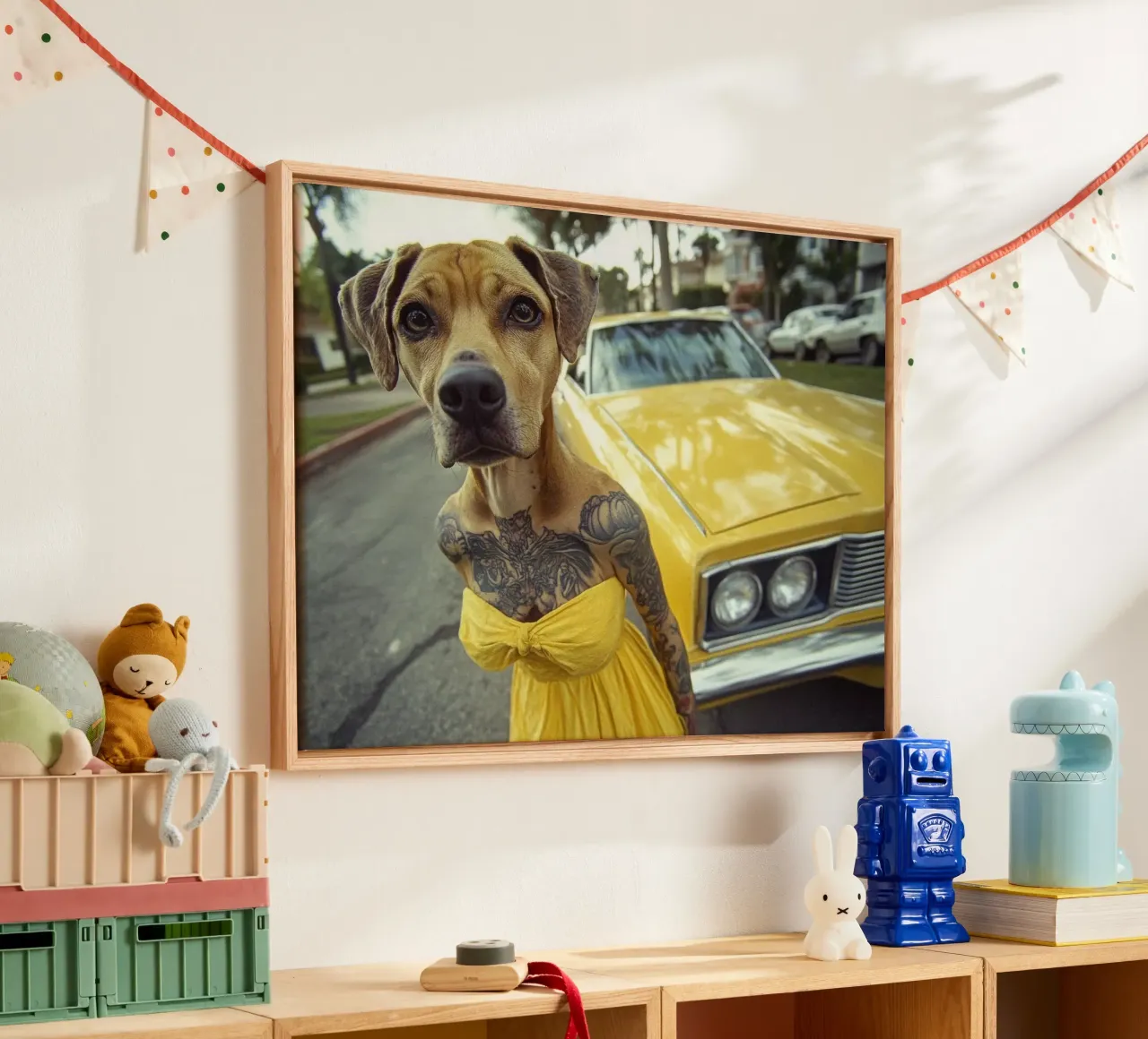 Léa canvas by Affiches Chien Originales – Dogland