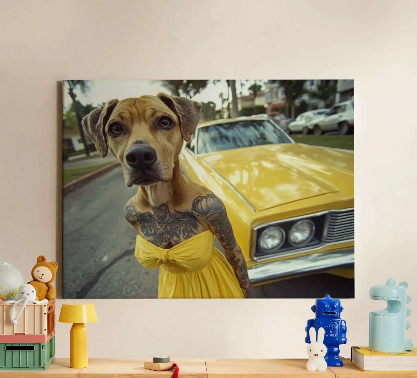 Léa canvas by Affiches Chien Originales – Dogland